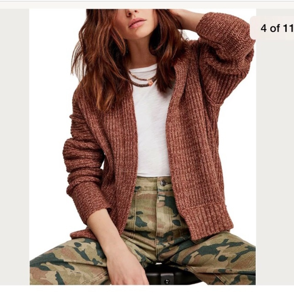 FREE PEOPLE HIGH HOPES OVERSIZED CARDIGAN